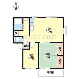 ハイム・N 2LDKの間取図画像