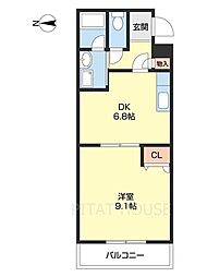 Mグラナート 1DKの間取図画像