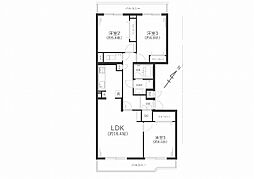 東戸塚緑の街4号棟 3LDKの間取図画像