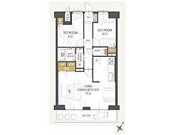 間取図画像 2LDK