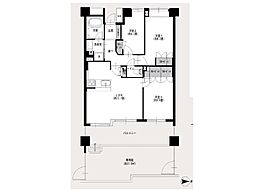 間取図画像 3LDK