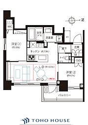 間取図画像 2LDK