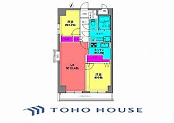 藤和瀬谷コープ 2LDKの間取図画像