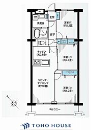 戸塚サニーフラット 3LDKの間取図画像