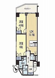 プロスタイル長津田 2LDKの間取図画像