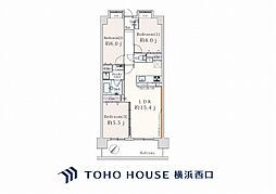 横浜蒔田ローヤルコーポ 3LDKの間取図画像