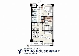 ビバルディ・ヒル 2LDKの間取図画像