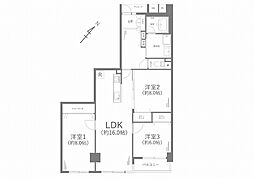 新山下ベイシティ6号棟 3LDKの間取図画像