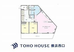山手町マンション 2LDKの間取図画像
