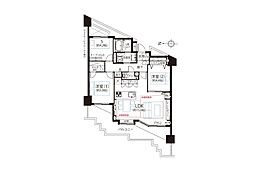 ディアナコート二子玉川園 2SLDKの間取図画像
