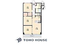 ブラッサムコーポ藤ヶ丘 3LDKの間取図画像