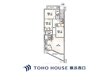 3LDK 間取り