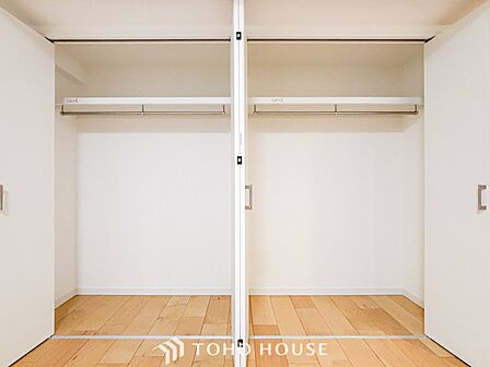 大容量の収納スペースで住空間はスッキリ広々。