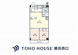 ヴェルドミール井土ヶ谷 2LDKの間取図画像