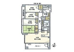 ライオンズ横濱アリーナヒル 4LDKの間取図画像