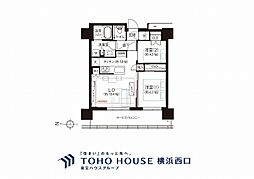 ザ・ヨコハマフロントタワー 2LDKの間取図画像