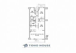 鷺沼南パーク・ホームズクエルダ 3LDKの間取図画像