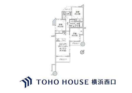 3LDK 間取り