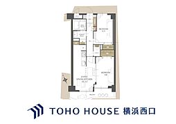 日吉弐号館ダイヤモンドマンション 2LDKの間取図画像