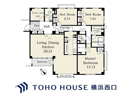 3SLDK 間取り