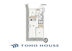 ライオンズマンション岸谷公園 2LDKの間取図画像