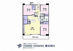 アルカーデン衣笠アイランドビレッジ 3LDKの間取図画像