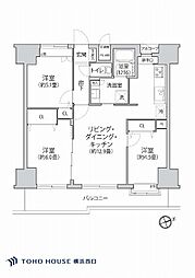 アルス・クリオ藤沢 3LDKの間取図画像