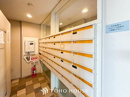 取り出しやすい郵便受け。