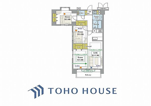 間取りを拡大表示
