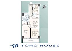 サングレイス鴨居 3DKの間取図画像