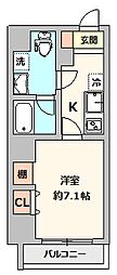 ABODE東浅草 1Kの間取図画像