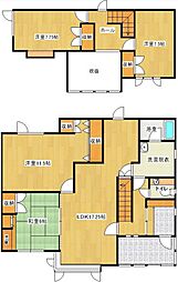 中央三輪1丁目　売家 4LDKの間取り