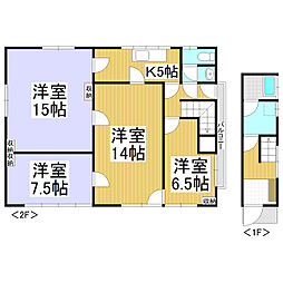 Ｌｉｃｏｒｉｓ川中島 2階4Kの間取り