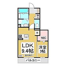ティーバーン  ｜ 長野県長野市丹波島3丁目（賃貸アパート1LDK・2階・36.43㎡） その2