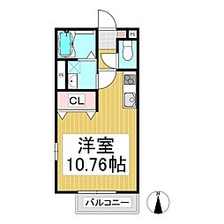 アルムKEI ワンルームの間取図画像
