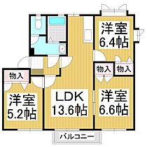 ゼネラルハウスK　A棟  ｜ 長野県長野市三本柳西2丁目（賃貸アパート3LDK・1階・66.66㎡） その2