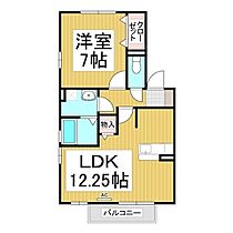 メゾン・パストラール　Ａ棟  ｜ 長野県長野市川中島町原（賃貸アパート1LDK・1階・45.42㎡） その2