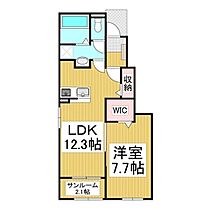 長野県千曲市大字上徳間（賃貸アパート1LDK・1階・50.14㎡） その2