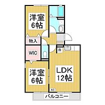 長野県長野市稲里町中央3丁目（賃貸アパート2LDK・3階・56.30㎡） その2