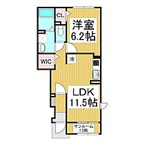 長野県千曲市大字上徳間（賃貸アパート1LDK・1階・43.61㎡） その2