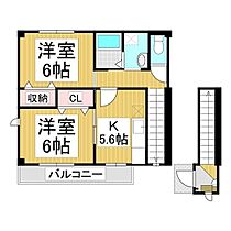 長野県千曲市大字磯部（賃貸アパート2K・2階・48.62㎡） その2