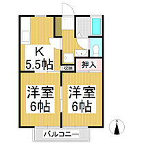 サンビレッジ金井田　Ｓ棟  ｜ 長野県長野市金井田（賃貸アパート2K・2階・39.00㎡） その2