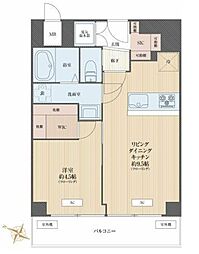 ドルミ代々木 1LDKの間取図画像