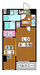 コンフォリア北池袋 1LDKの間取図画像
