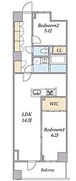 SPコート南小岩 2LDKの間取図画像