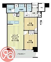 大阪府大阪市西区新町1丁目（賃貸マンション2LDK・42階・57.54㎡） その2