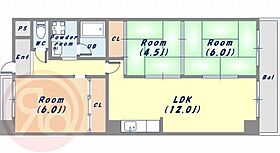 松屋レジデンス  ｜ 大阪府大阪市西区西本町3丁目（賃貸マンション3LDK・7階・64.53㎡） その2