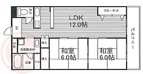 難波スカイハイツ  ｜ 大阪府大阪市浪速区桜川2丁目（賃貸マンション2LDK・4階・60.10㎡） その2