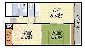 ファミリーハイツ九条  ｜ 大阪府大阪市西区九条南4丁目26-19（賃貸マンション2LDK・4階・48.00㎡） その2