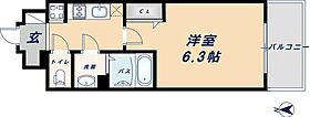 プレサンス難波クチュール 407 ｜ 大阪府大阪市浪速区幸町2丁目（賃貸マンション1K・4階・21.84㎡） その2